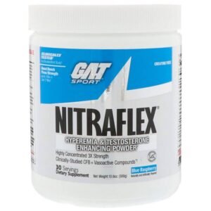 Gat Sport Nitraflex Hyperemia & Testosterone Enhancing Powder | Pre Workout | 30 Serving